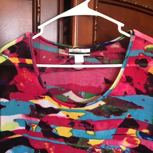 Mirror Image semi sheer top Size XL - Picture 2 of 5